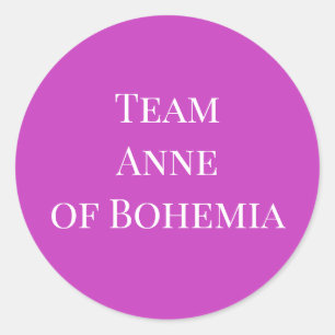 Sticker Rond Anne de Bohême Reine d'Angleterre