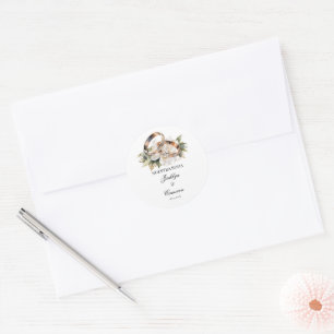 Sticker Rond anneau mariage Faire-part de mariage espagnol