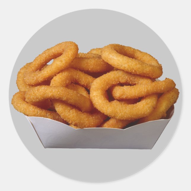 Sticker Rond Anneaux d'oignon (Devant)