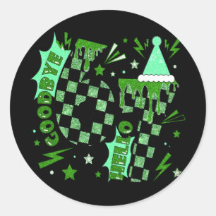 Sticker Rond Anniversaire 7 Ans Au Revoir 6 Bonjour 7 67 Mème S