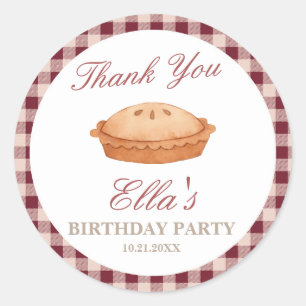 Sticker rond Anniversaire Cutie Pie