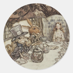 Sticker Rond Anniversaire d'Alice Fête d'anniversaire sans occa