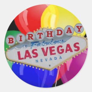 Sticker Rond Anniversaire DANS l'autocollant fabuleux de Las