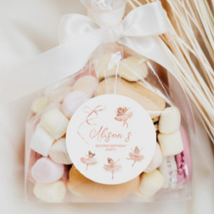 Sticker Rond Anniversaire de Ballerina