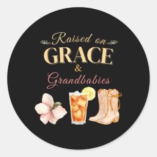 Sticker Rond Anniversaire de grand-mère fidèle du Sud