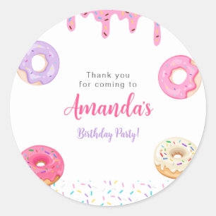 Sticker Rond Anniversaire de la beigne douce