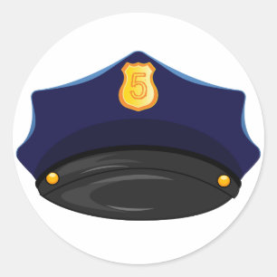 Sticker Rond Anniversaire de la police