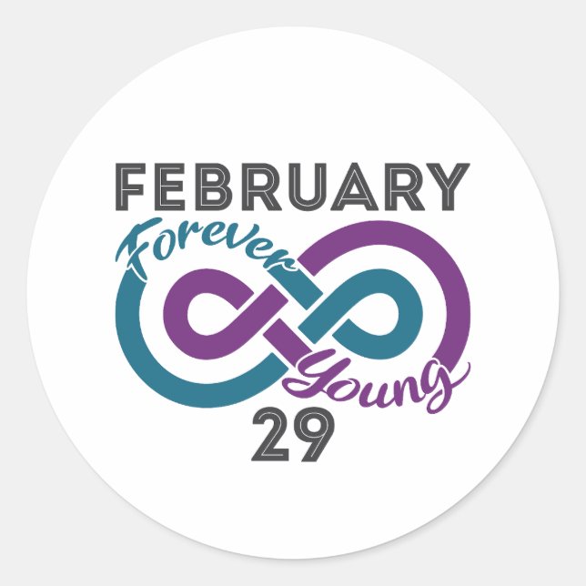 Sticker Rond Anniversaire de l'année du jeune bond (Devant)