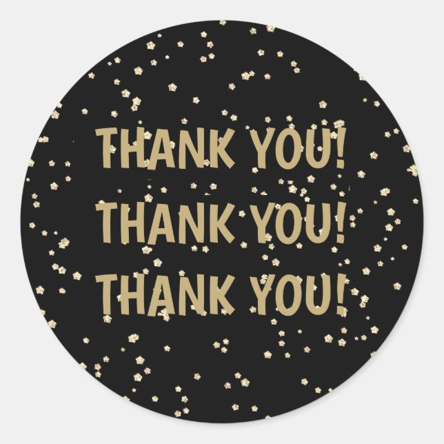 Sticker Rond Anniversaire de mariage paillettes dorées (Devant)