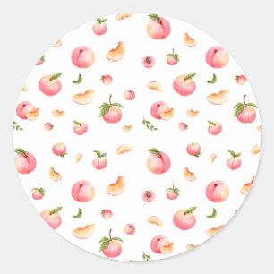 Sticker Rond Anniversaire de Peach