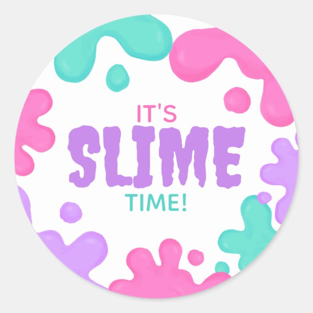 Sticker Rond Anniversaire de Slime (Devant)