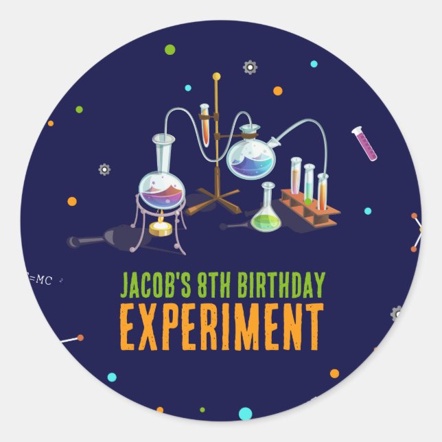 Sticker Rond Anniversaire des sciences (Devant)