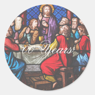 Sticker Rond Anniversaire d'ordination d'un prêtre édité années