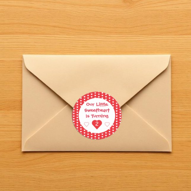 Sticker Rond Anniversaire du petit amoureux (Créateur téléchargé)