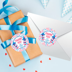 Sticker Rond Anniversaire du petit Merci de pétard