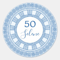 Anniversaire élégant grec ou romain avec des coule