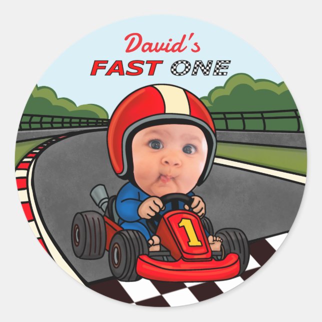 Sticker Rond Anniversaire Fast One (Devant)