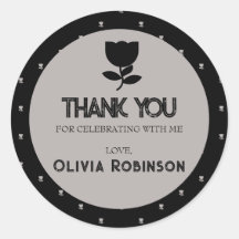 Anniversaire gothique noir et blanc