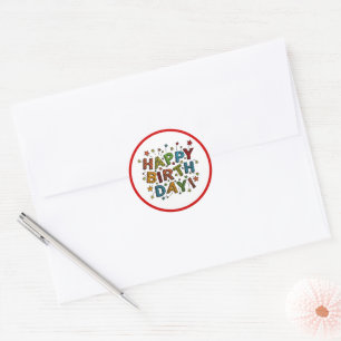 Sticker Rond Anniversaire Incroyable 