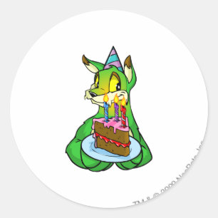 Sticker Rond Anniversaire Lupe