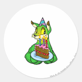 Sticker Rond Anniversaire Lupe
