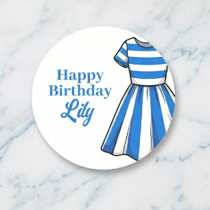 Sticker Rond Anniversaire Marin Cabane Nautique