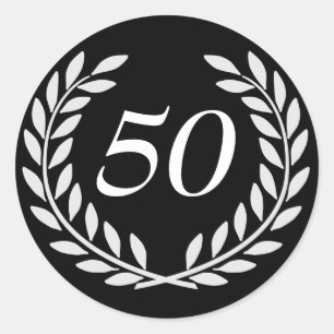 Sticker Rond Anniversaire personnalisable