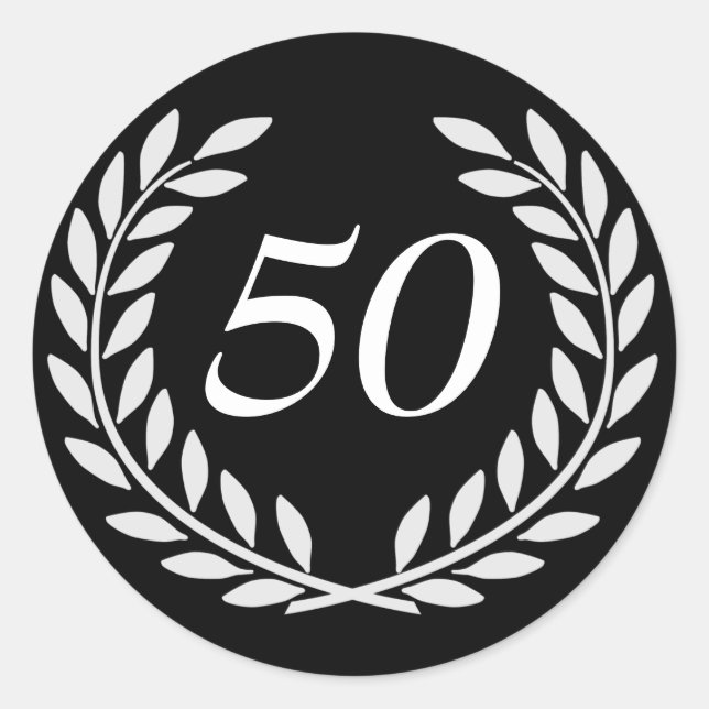 Sticker Rond Anniversaire personnalisé (Devant)