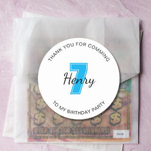 Sticker Rond Anniversaire personnalisé 7ème 10ème 20ème 30ème 4