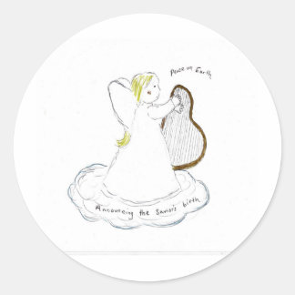 Sticker Rond Annonce de la naissance du sauveur