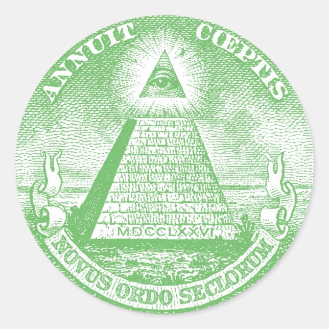 Sticker Rond Annuit Coeptis (Devant)