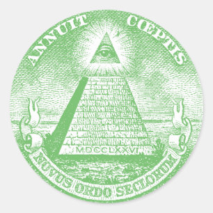 Sticker Rond Annuit Coeptis