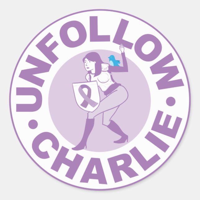 Sticker Rond Annuler Charlie (Devant)