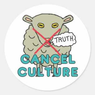 Sticker Rond Annuler la culture