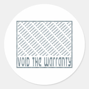 Sticker Rond Annuler la garantie