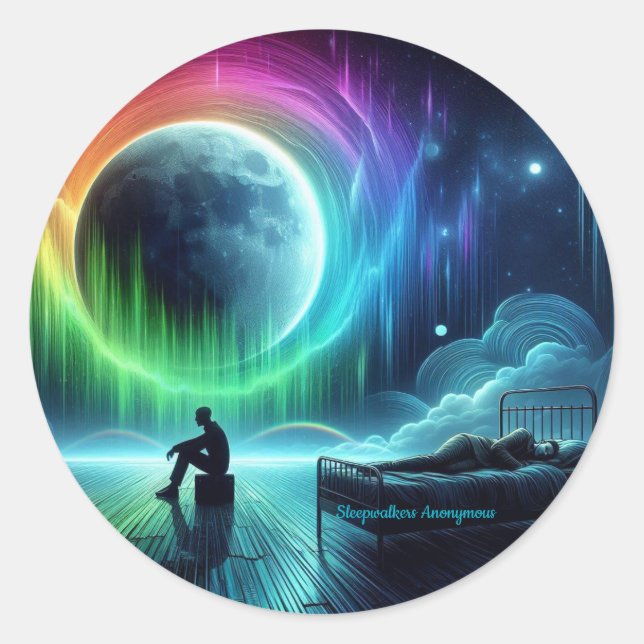 Sticker rond anonyme (Devant)