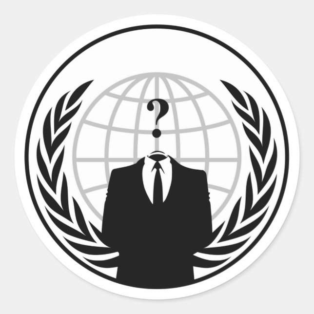 STICKER ROND ANONYMOUS LOGO (Devant)