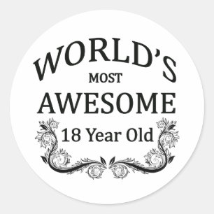 Sticker Rond Ans les plus impressionnants du monde 18