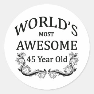 Sticker Rond Ans les plus impressionnants du monde 45