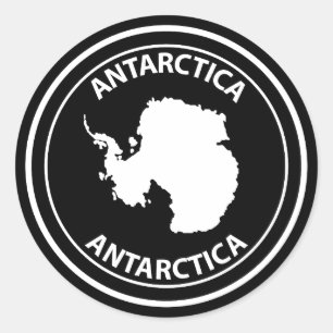Sticker Rond Antarctique