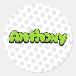 Sticker Rond Anthony