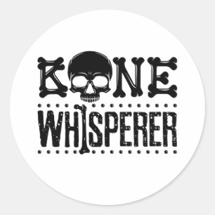 Sticker Rond Anthropologie Anthropologue Bone Whisperer