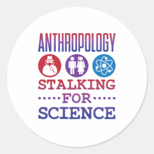 Sticker Rond Anthropologie : un marqueur pour la science Anthro
