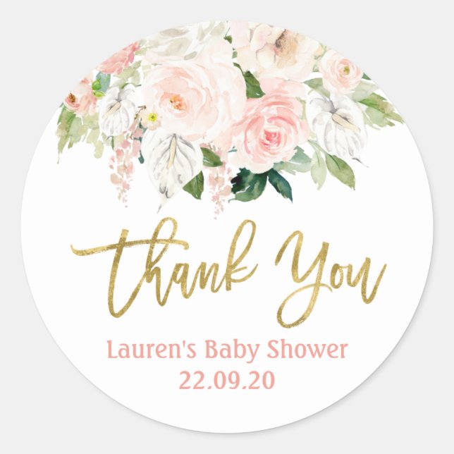 Sticker Rond Anthurium floral (Devant)