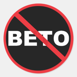 Sticker Rond Anti-Beto Pro-Ted Cruz populaire politique