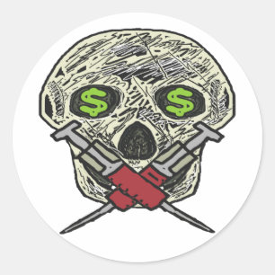 Sticker Rond Anti Big Pharma