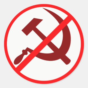 Sticker Rond Anti-communiste
