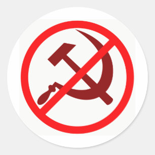 Sticker Rond Anti-communiste