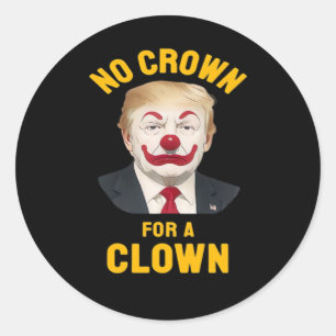 Sticker Rond Anti-Couronne pour un Clown