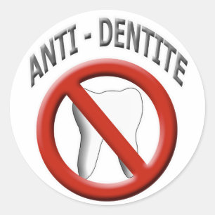 Sticker Rond Anti Dentite